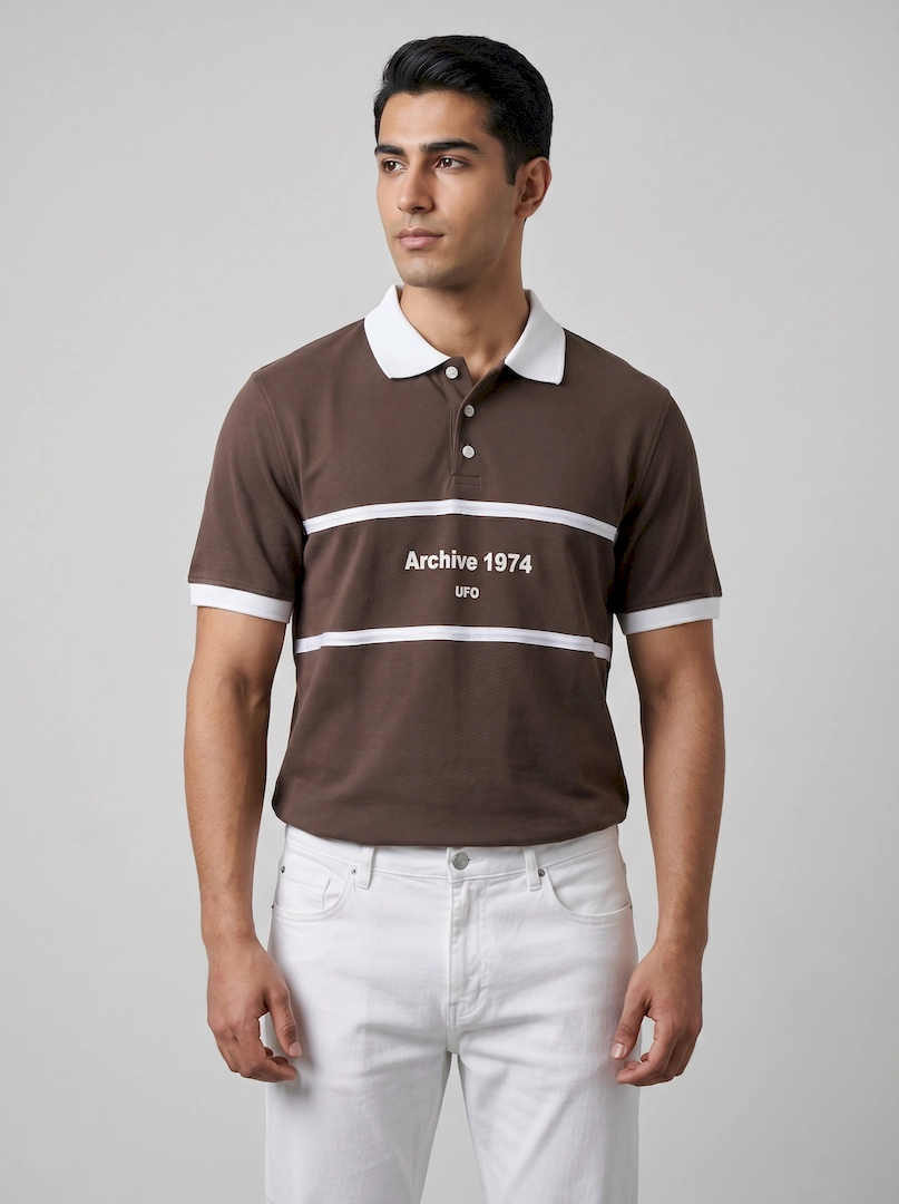 تیشرت یقه دار جودون مردانه 1007